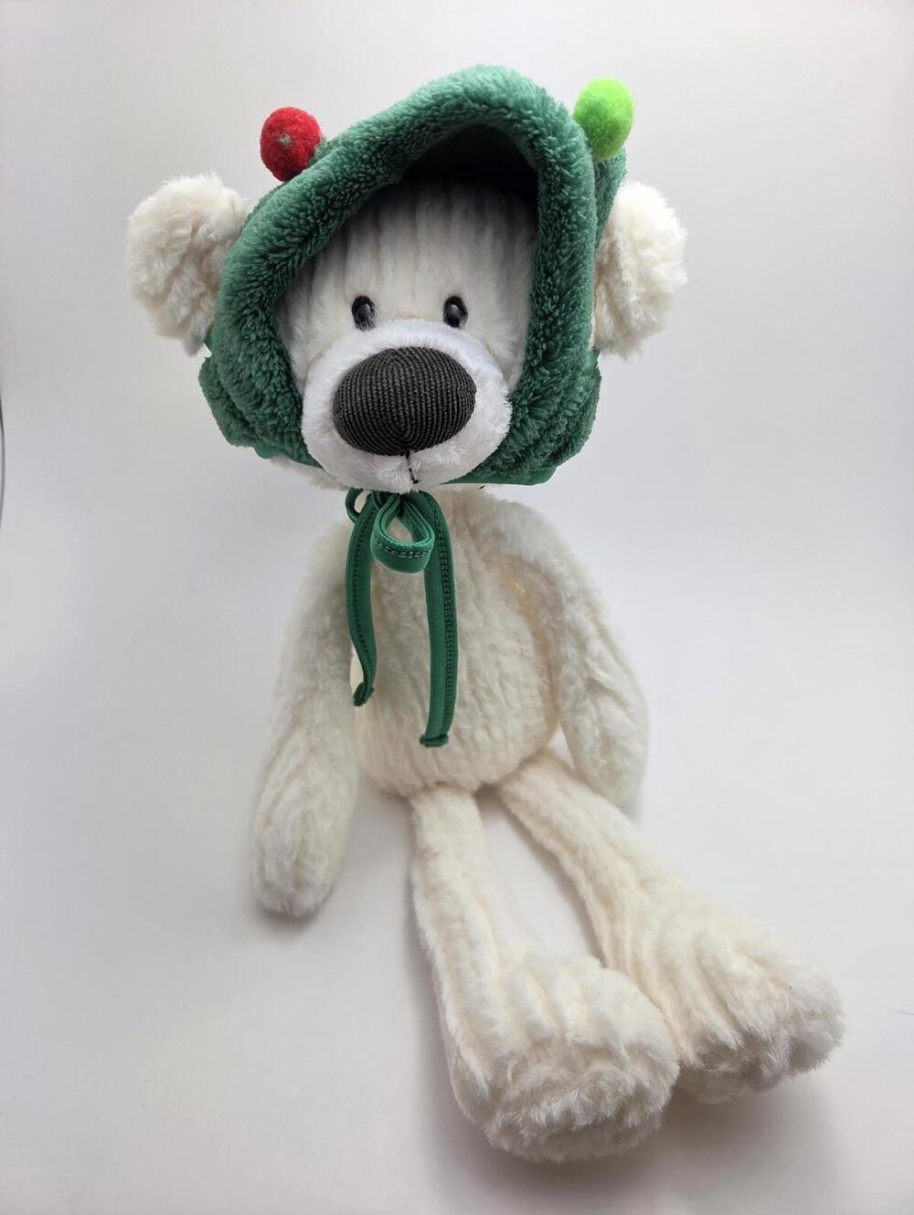 Gund Toothpick Cable Teddy Bear Christmas Hat with Star Vintage (12 inch)